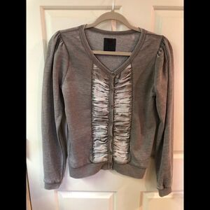 4 Anguka distressed sweatshirt cardigan